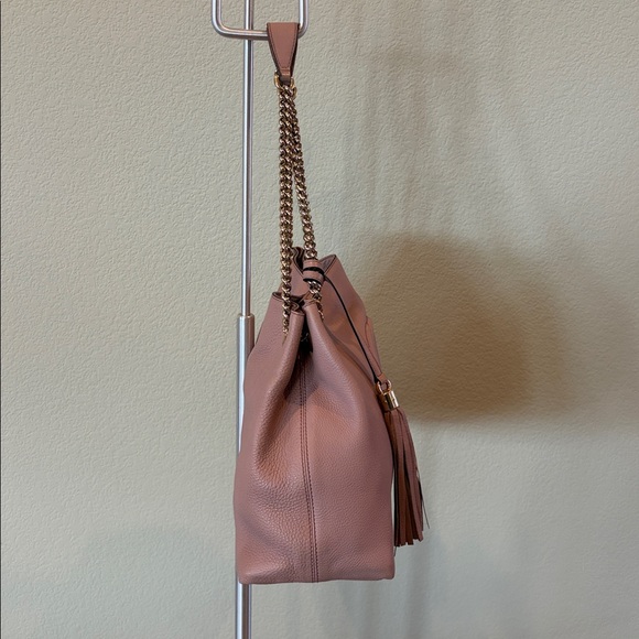 Gucci Soho Chain Shoulder Leather Tote Bag, Medium, Dusty Rose, Mint Condition - Picture 6 of 13